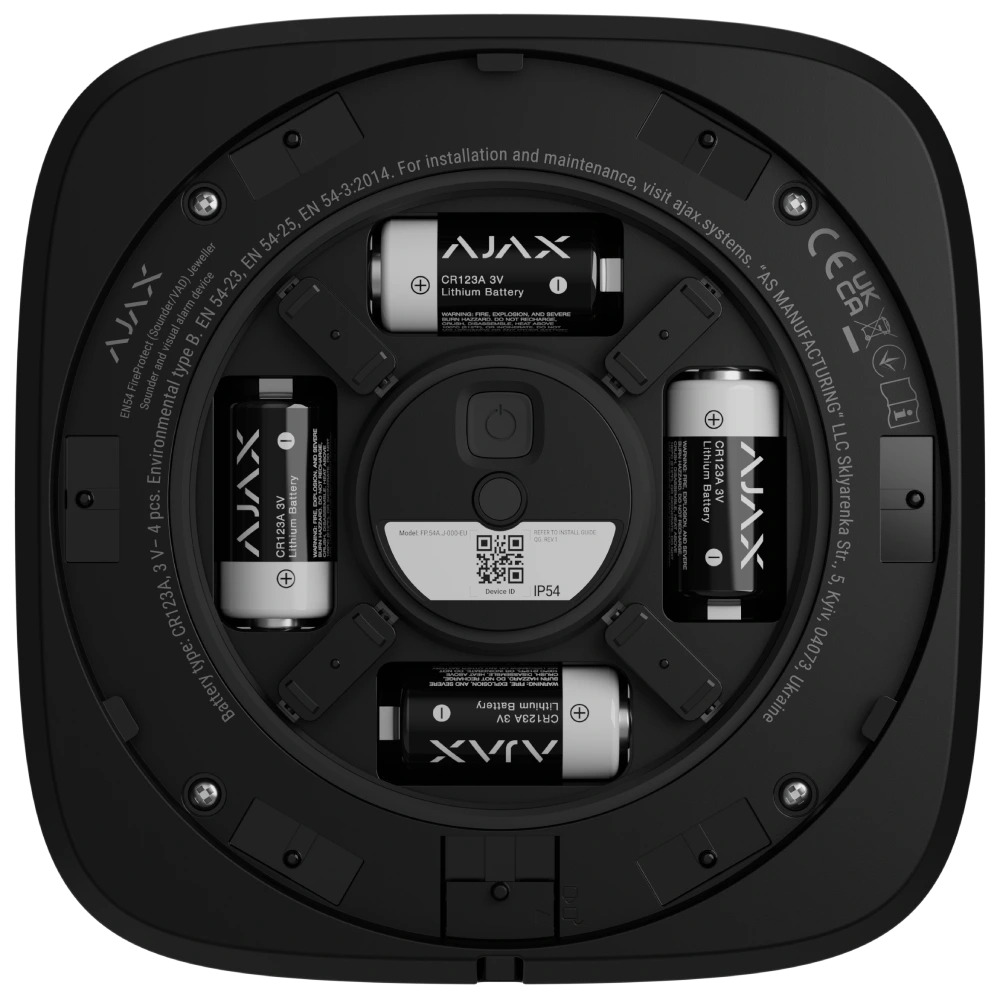 Ajax EN54 FireProtect (Sounder) black пожежний звуковий Сповіщувач