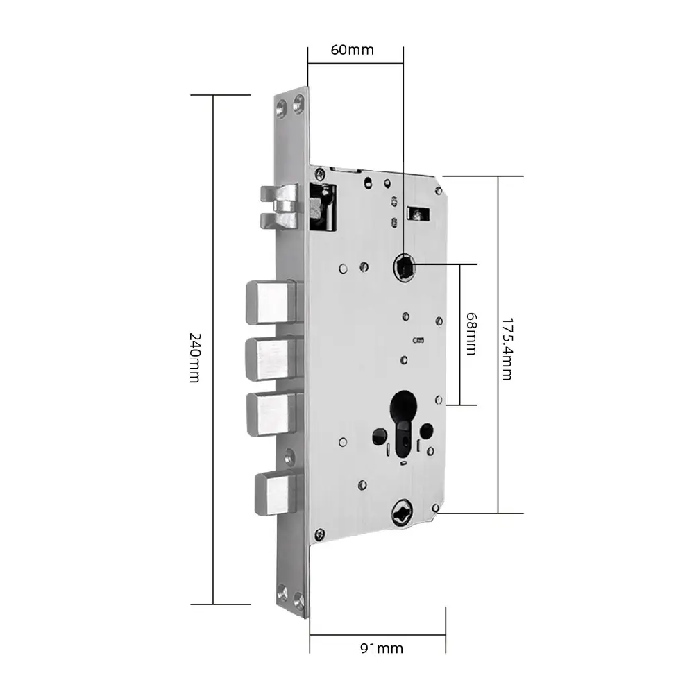 SEVEN LOCK SL-7767BFW (врізна частина 6068) Розумний замок