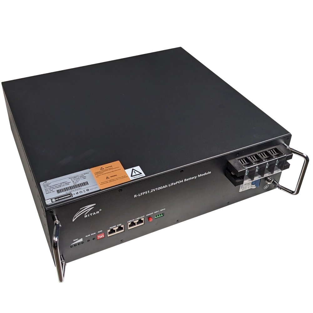 Ritar R-LFP51.2V100AH Акумуляторна батарея з bluetooth та автоматичним вимикачем