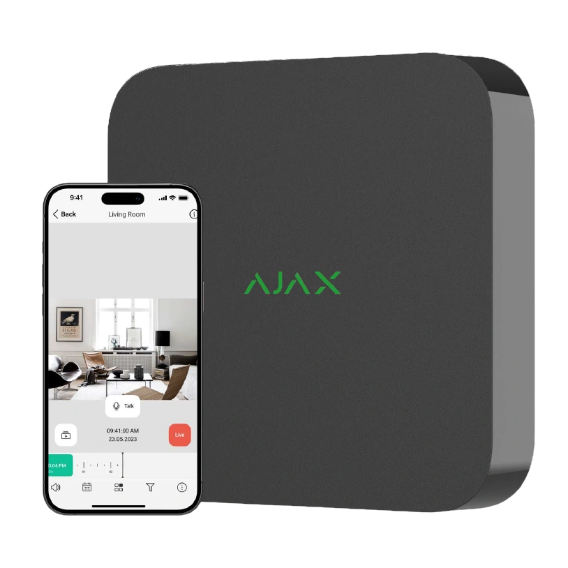Ajax NVR (8ch) (8EU) black Відеореєстратор