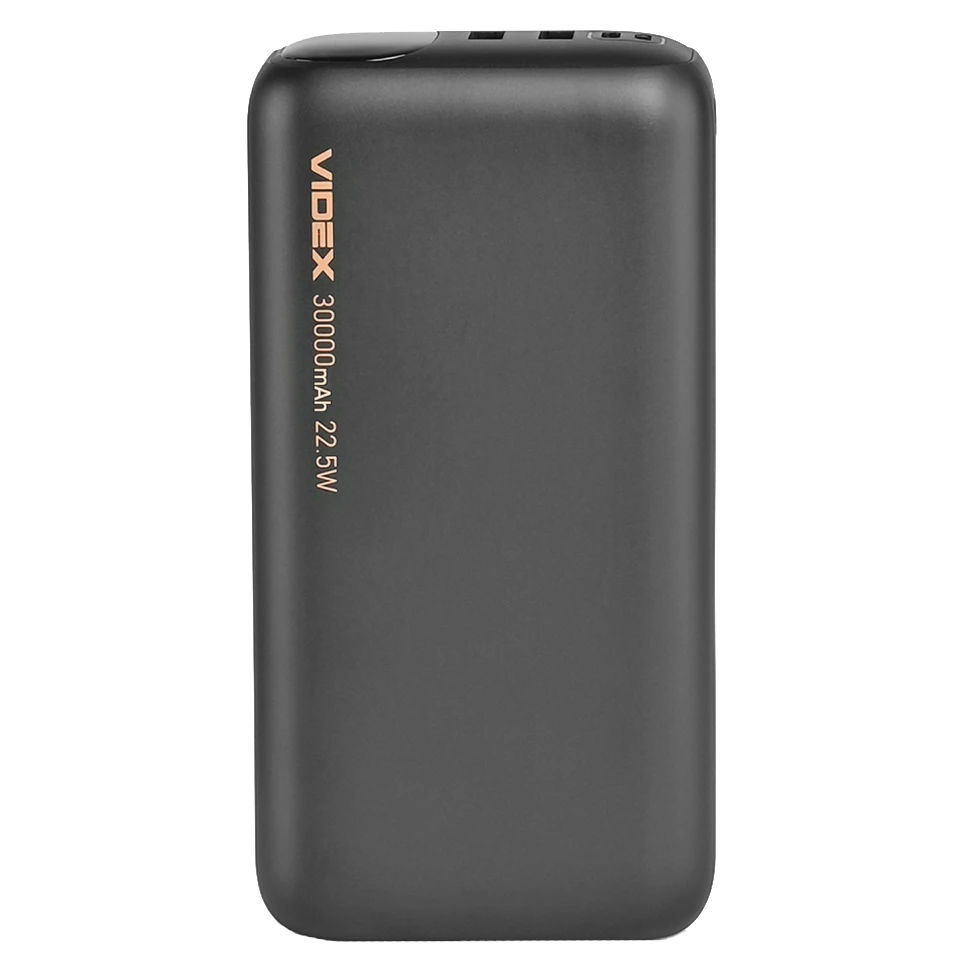VIDEX VPB-297 22.5W Black 30000mAh Повербанк