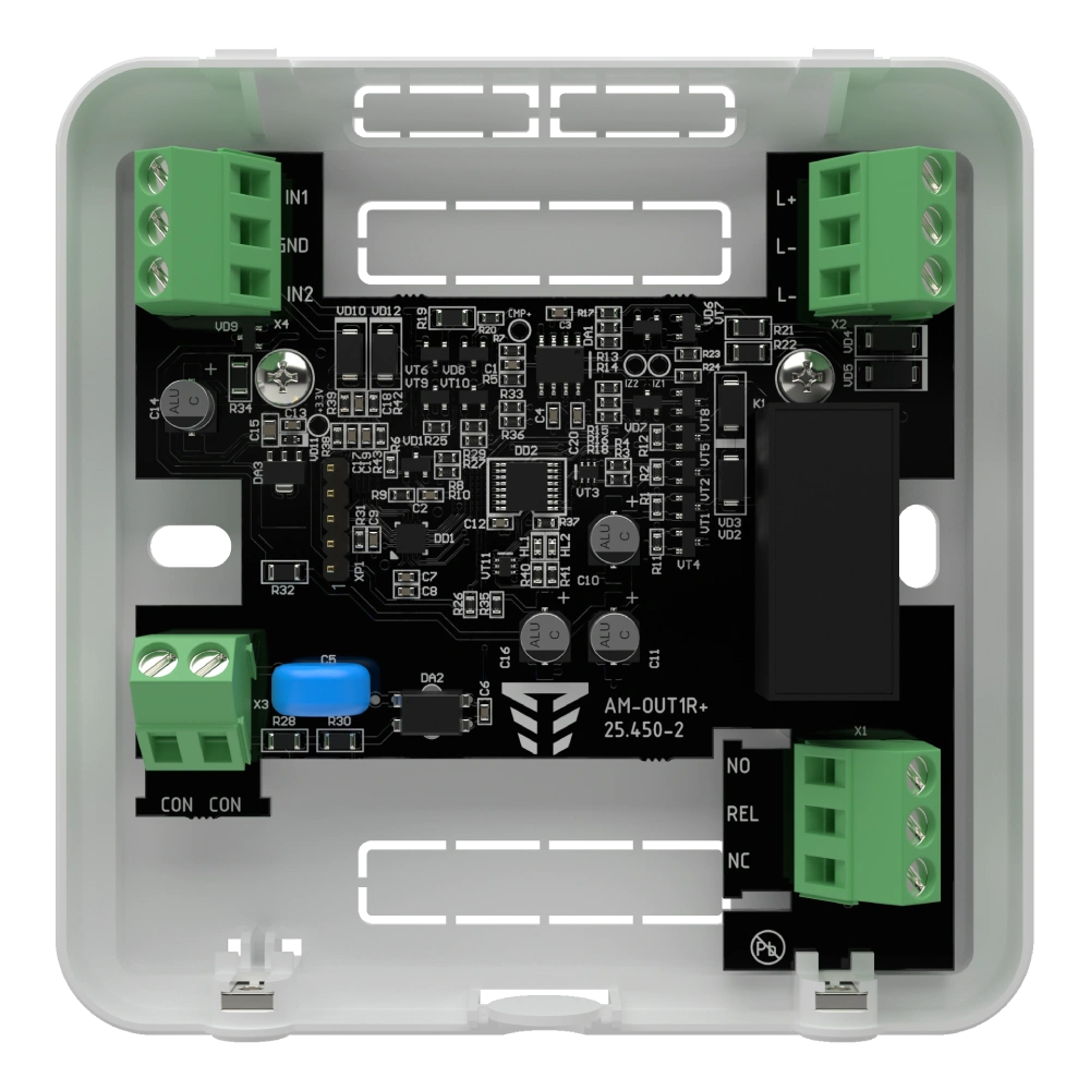 Tiras AM-OUT1R+ Адресний модуль для збільшення входів/релейних виходів Тірас