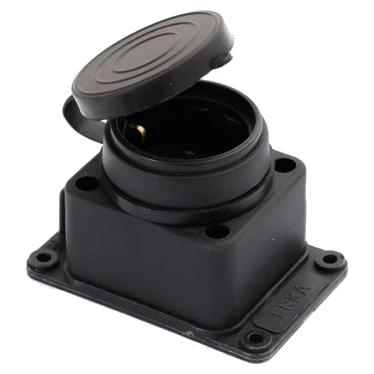 ERKA 6001 Колодка одинарна з заглушкою 1*16 (каучук)