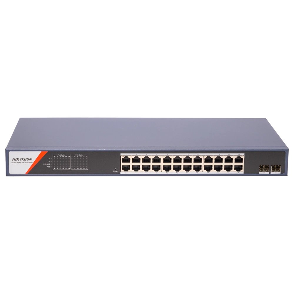 Hikvision DS-3E1526P-SI-24P2F Комутатор 24 порти керований