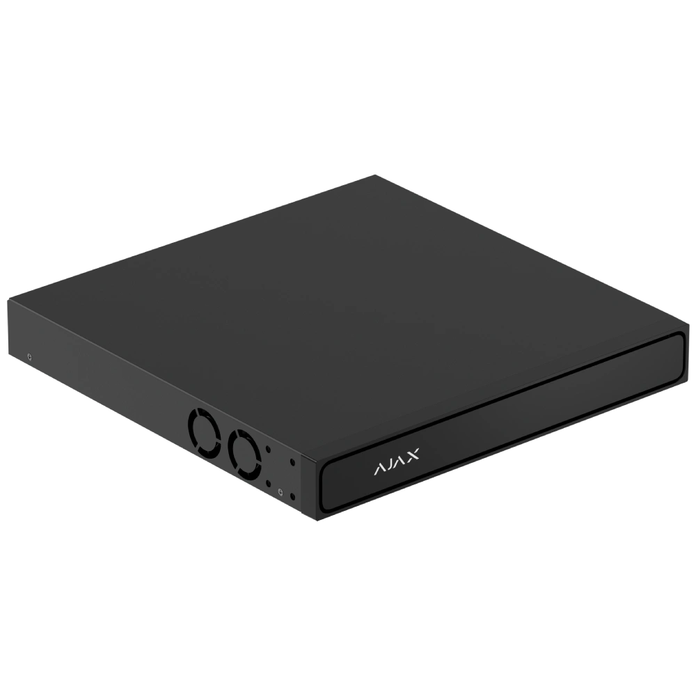 Ajax NVR H2D16PAC (16ch) black HDMI 4K 16Тб PoE Відеореєстратор