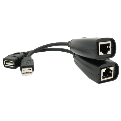 RJ-45 to AM + RJ-45 50 м Подовжувач USB 2.0 сигналу F/UTP