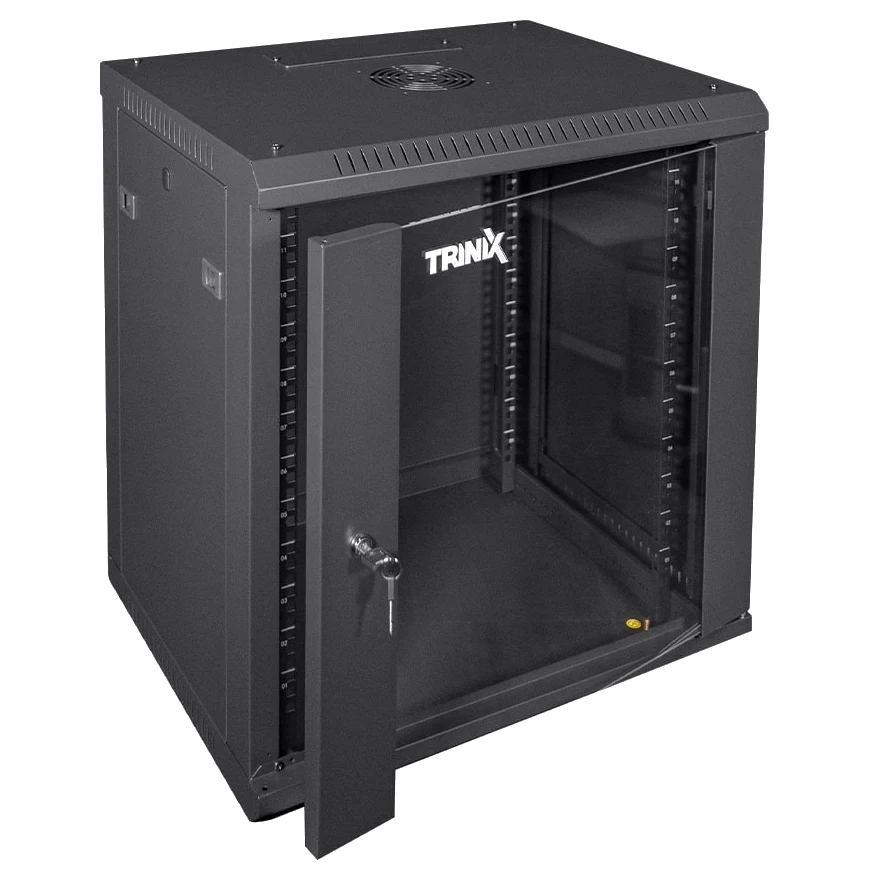 Trinix TRX-12U/600x450x637 Black Комутаційна шафа