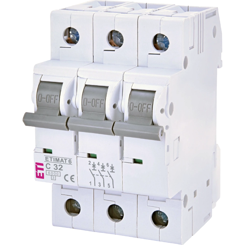 ЕТІ ETIMAT 6 3Р 32А 6kA C Автоматичний вимикач