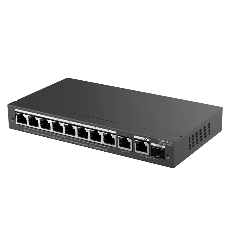 Ruijie RG-ES210GS-P PoE Комутатор 10 портів керований