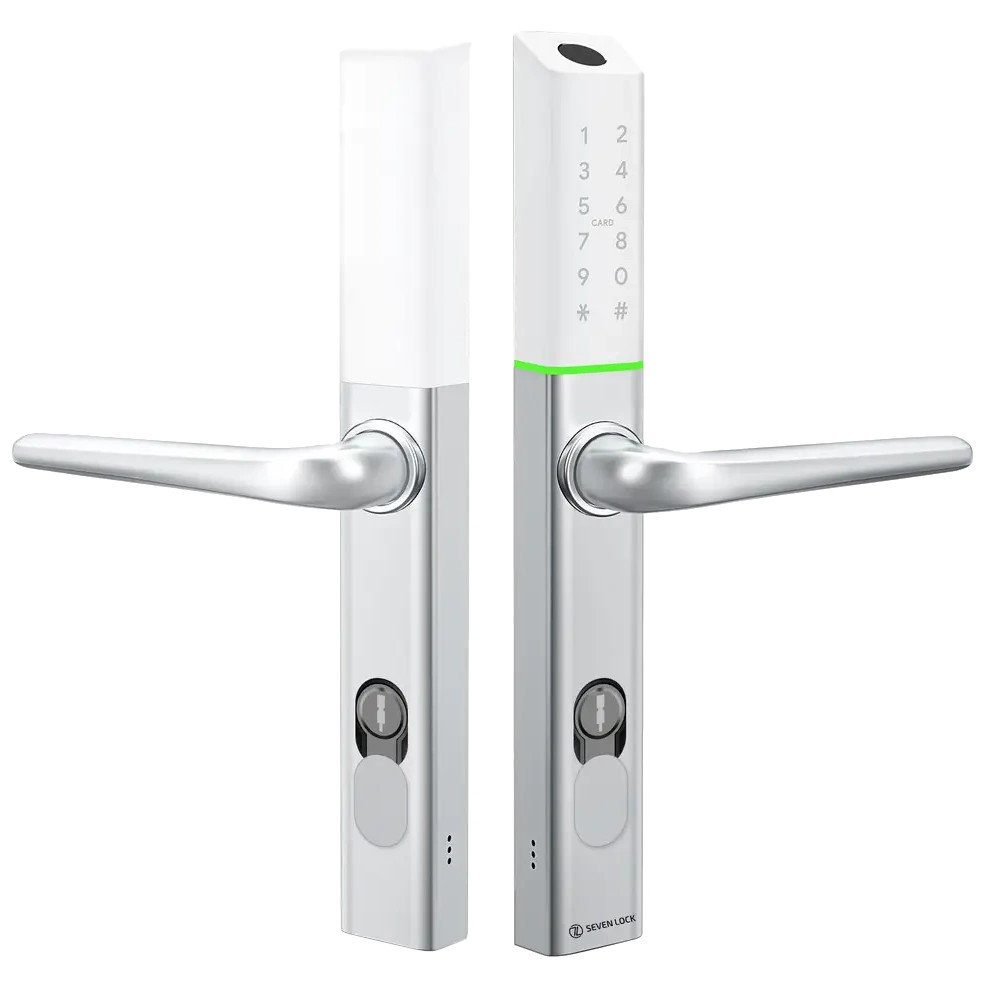 SEVEN LOCK SL-7763BF white Розумний дверний біометричний замок
