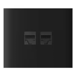 Ajax CenterCover (LAN) vertical Black Фронтальна панель