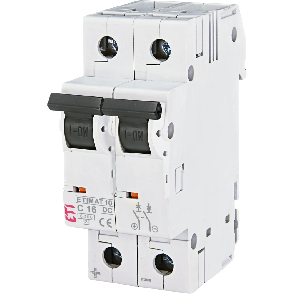 ЕТІ ETIMAT 10 DC 2p C 16A (6 kA) Автоматичний вимикач