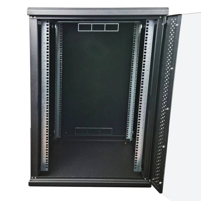 EServer 18U 600х500х907 скло, чорна Шафа