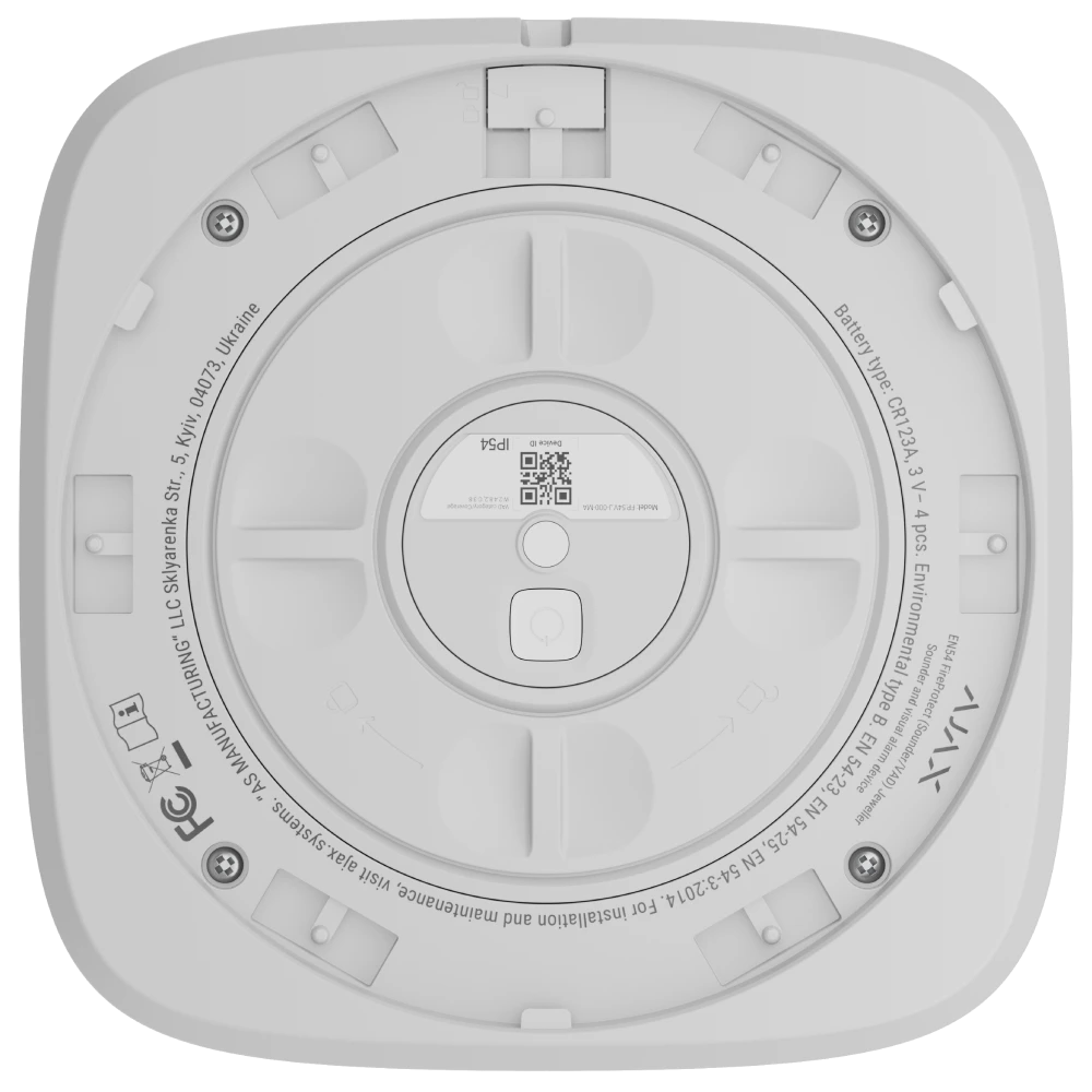Ajax EN54 FireProtect (Sounder/VAD) white пожежний світлозвуковий 
