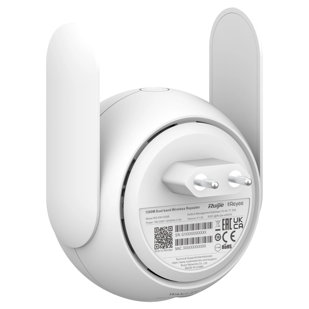 Ruijie RG-EW1200R Дводіапазонний розширювач Mesh Wi-Fi
