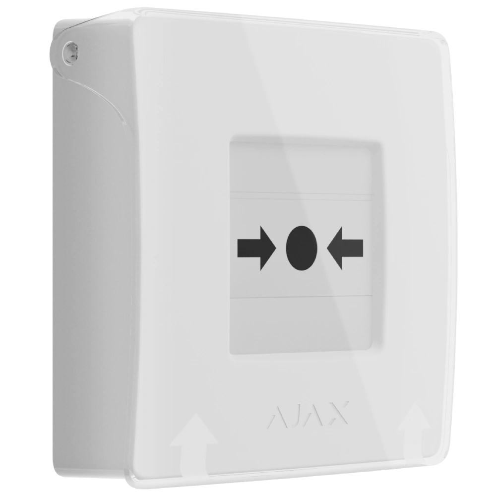 Ajax Manual Call Point (White) (8EU) ASP ручний бездротовий Сповіщувач
