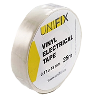 UNIFIX ETU-25W Iзоляцiйна стрiчка бiла 0.17х18 мм 25 м
