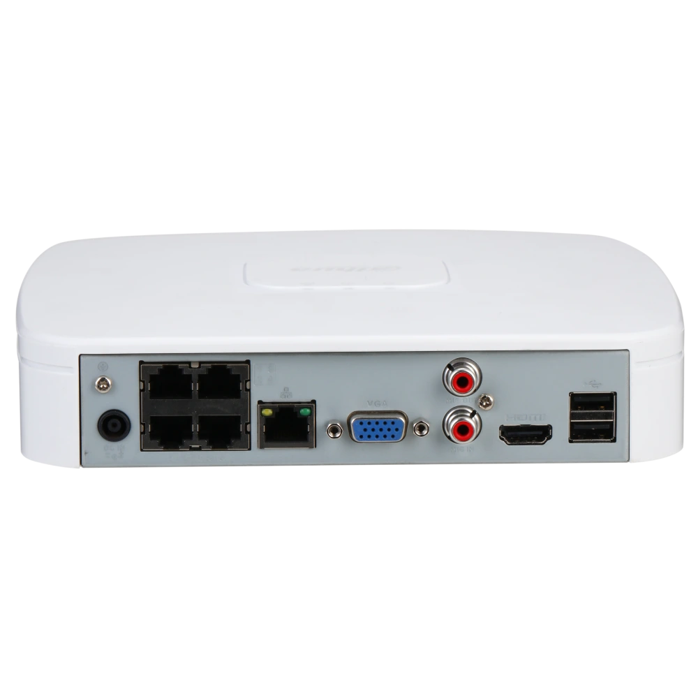 DHI-NVR2104-P-I2 4-канальний 1U 4PoE 1HDD WizSense Відеореєстратор Dahua