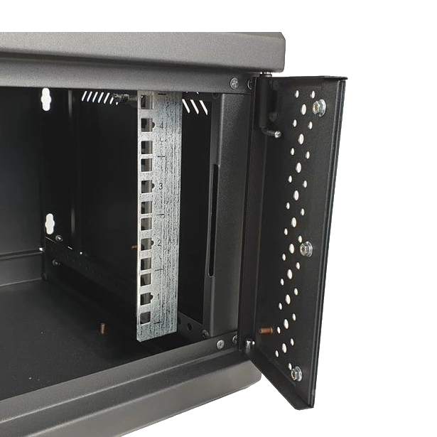 EServer 4U 600х350х284, скло, чорна Шафа