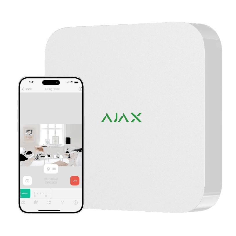 Ajax NVR (16ch) (8EU) white Відеореєстратор